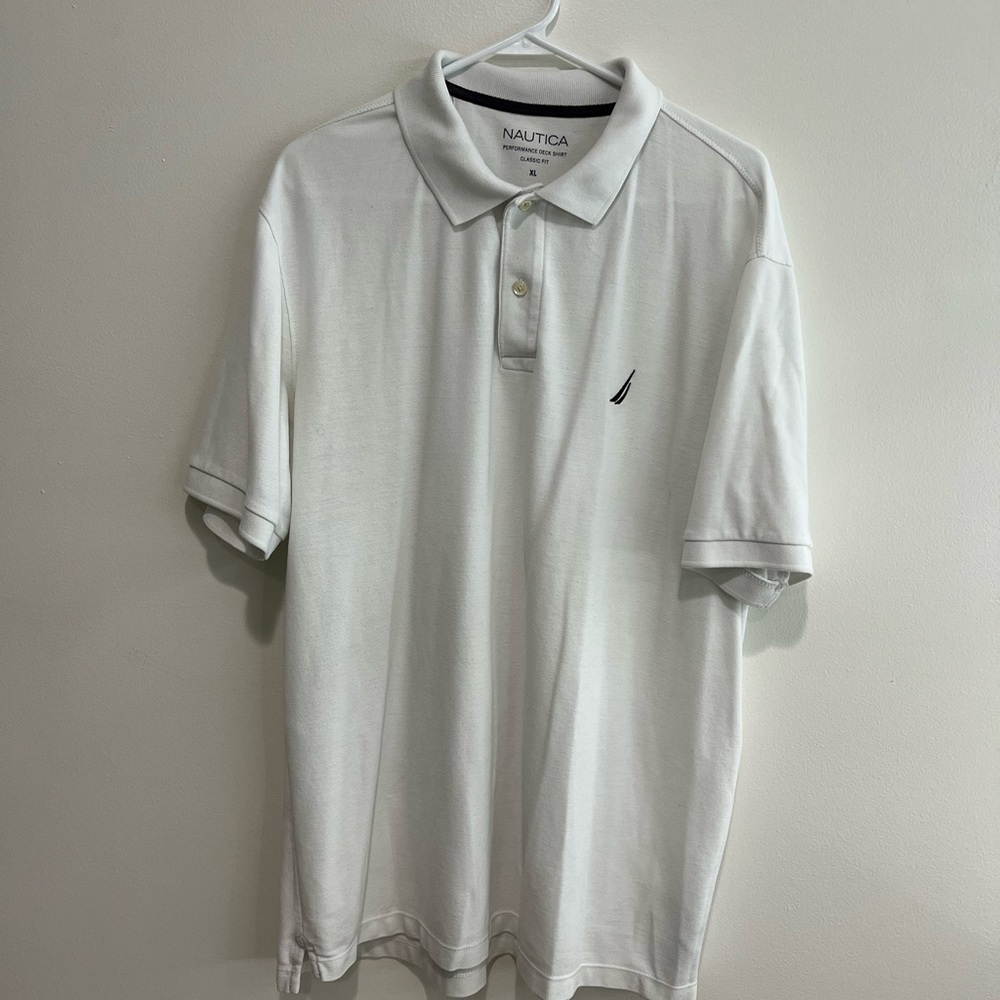 Nautica Men's Classic White Polo Shirt